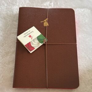 Two pack- made in Italy  Leather lined Journals